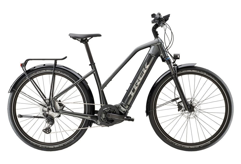 VTC Électrique Trek Allant+ 7 Stagger Shimano Deore 10V 625 Wh 27.5" Gris Lithium 2023