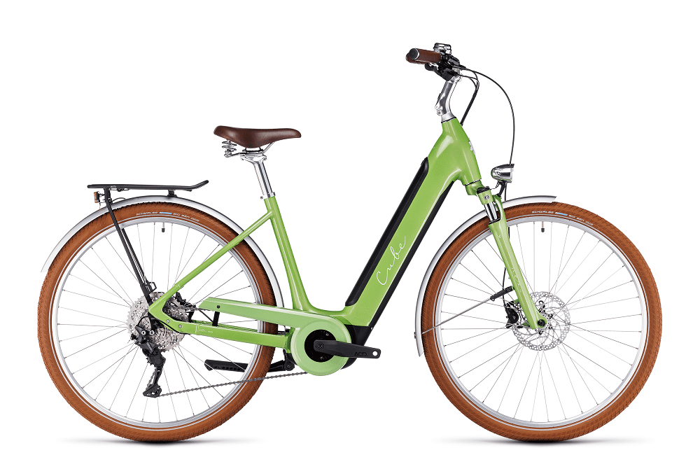 VTC électrique Cube ella ride hybrid 500 green´n´green easy entry