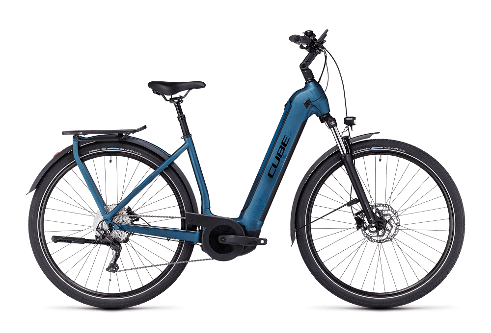 VTC électrique Cube kathmandu hybrid one 750 blue´n´black easy entry