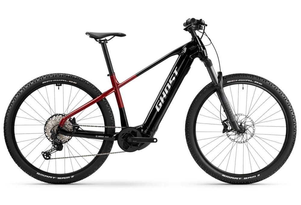 VTT Électrique Ghost E-TERU Pro 2023 black / pearl deep red