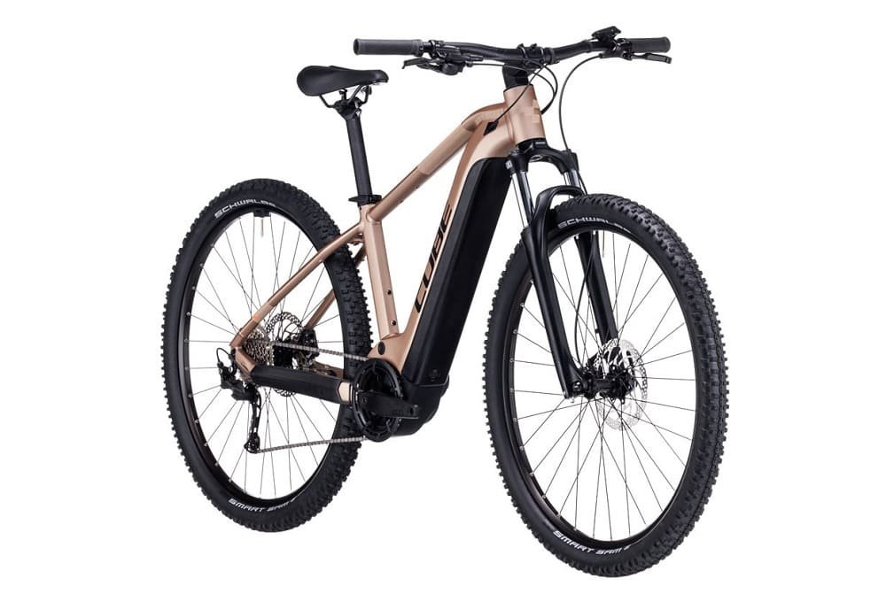 VTT Électrique Semi-Rigide Cube Reaction Hybrid Performance 500 Shimano Alivio 9V 500 Wh 29" Marron2023 – Image 5