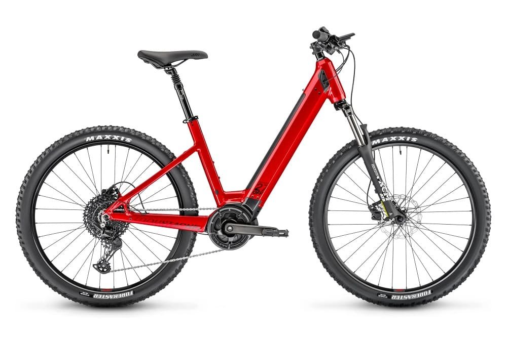 VTT Électrique Semi-Rigide Moustache Samedi 27 Off 2 Open Smart System Shimano Deore 11V 500 Wh 27.5" Rouge
