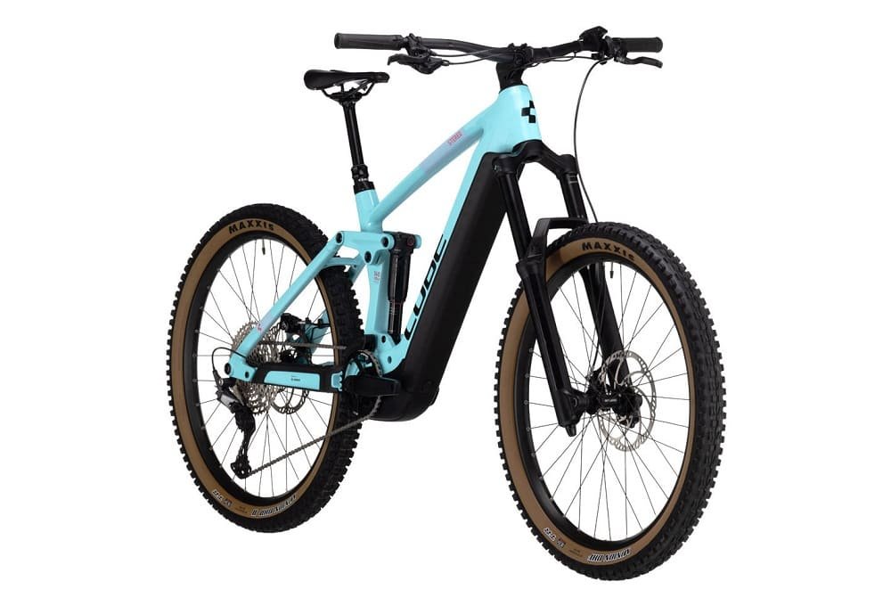 VTT Électrique Tout-Suspendu Cube Stereo Hybrid 140 HPC Race 625 Shimano Deore/XT 12V 625 Wh 29" Bleu Dazzle 2023 – Image 2