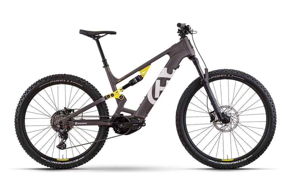 VTT Electrique Tout-Suspendu Husqvarna Light Cross LC2 Tektro 9V 630 Wh 29"/27.5" Gris / Jaune 2022
