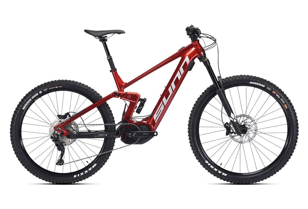 VTT Electrique Tout -Suspendu Sunn Kern EL S2 Shimano Deore 10V 630 Wh 29" / 27.5" Rouge 2023
