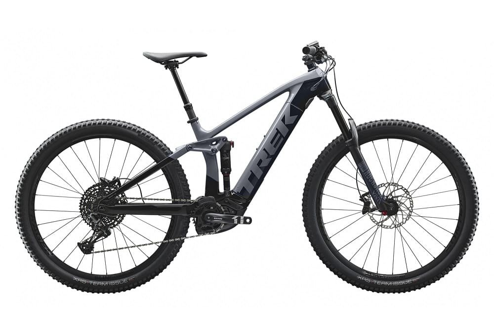 VTT Tout Suspendu Électrique 29" Trek RAIL 9.7 Sram NX 12V Noir / Gris 2020