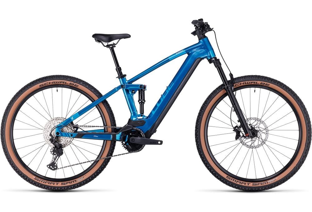 VTT électrique Cube stereo hybrid 120 slx 750 electricblue´n´chrome