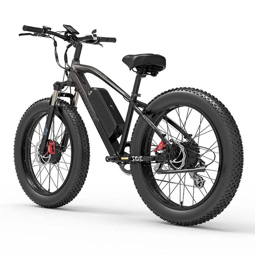 VTT électrique Lankeleisi MG740 PLUS 1000Wx2 26" Fat Bike Dual Motor EMTB Bleu – Image 7