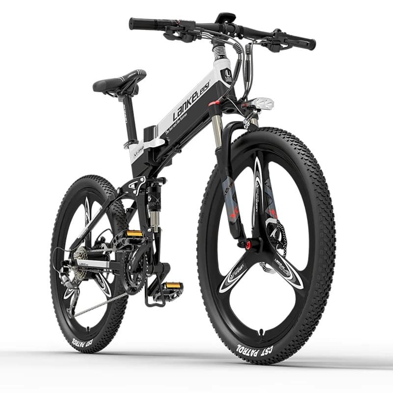 VTT électrique Lankeleisi XT750 Sports Version 500W 26" Pliable 14.5Ah blanc – Image 7