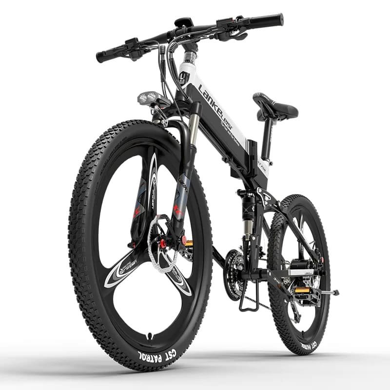 VTT électrique Lankeleisi XT750 Sports Version 500W 26" Pliable 14.5Ah blanc – Image 6