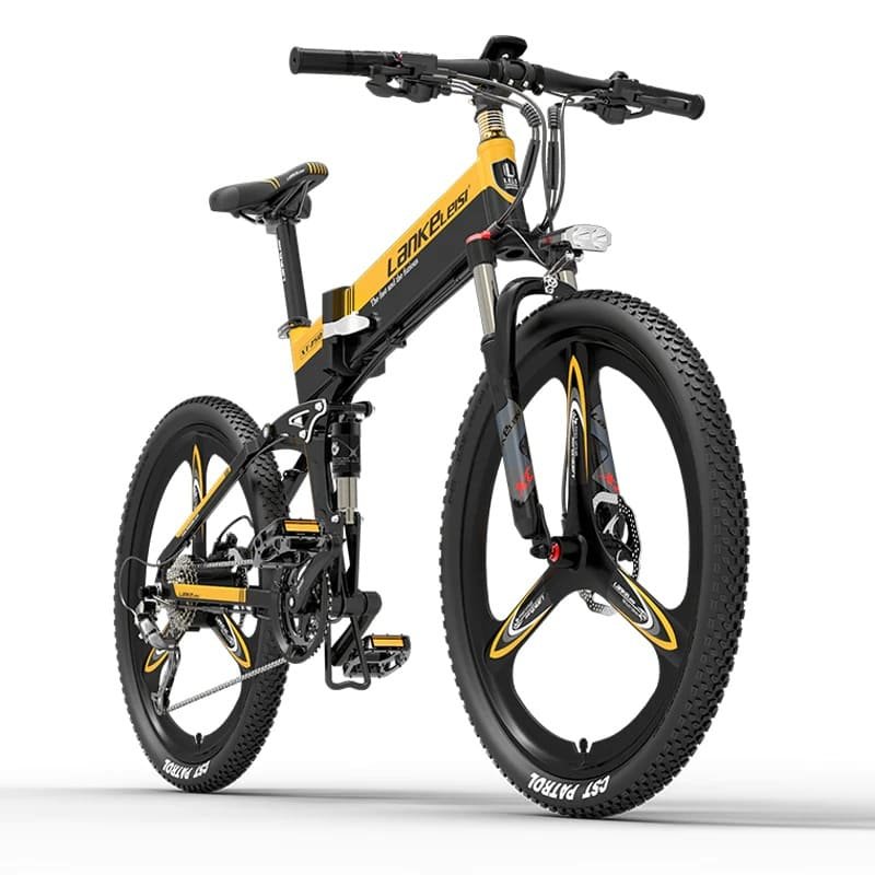 VTT électrique Lankeleisi XT750 Sports Version 500W 26" Pliable 14.5Ah blanc – Image 4