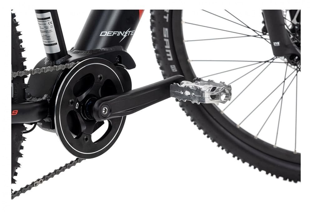 VTT semi rigide électrique 27.5" Adore Xpose Rouge-noir 250 Watt Li-Ion 36V/14 Ah/504 Wh 9 vitesses – Image 7