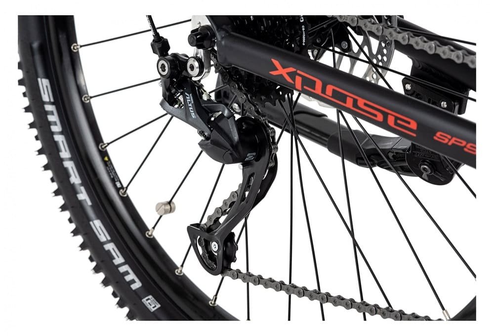VTT semi rigide électrique 27.5" Adore Xpose Rouge-noir 250 Watt Li-Ion 36V/14 Ah/504 Wh 9 vitesses – Image 6