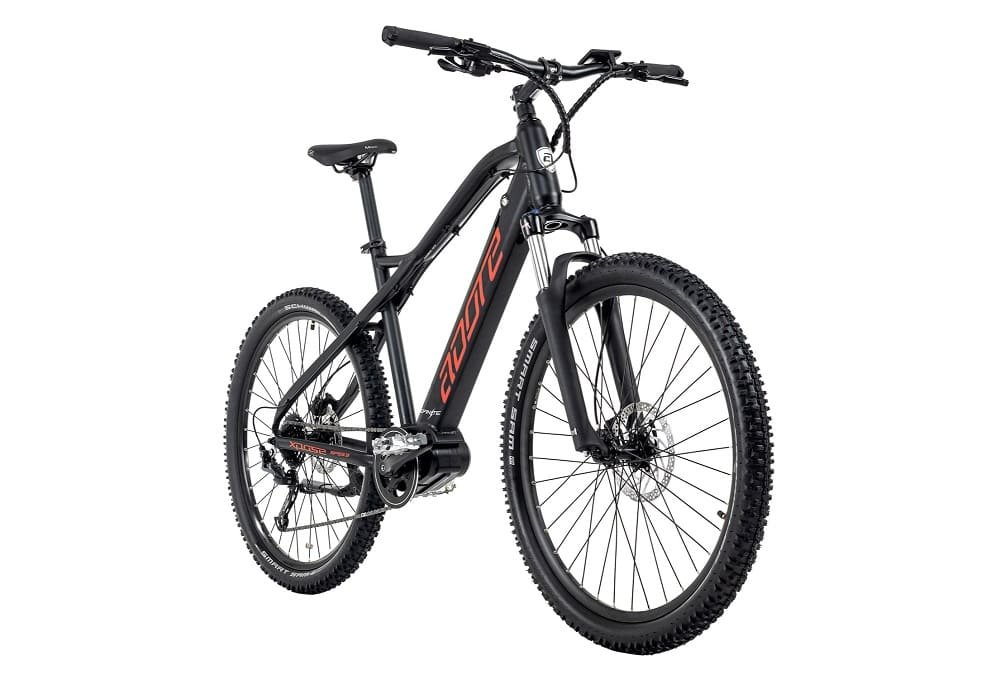 VTT semi rigide électrique 27.5" Adore Xpose Rouge-noir 250 Watt Li-Ion 36V/14 Ah/504 Wh 9 vitesses – Image 3