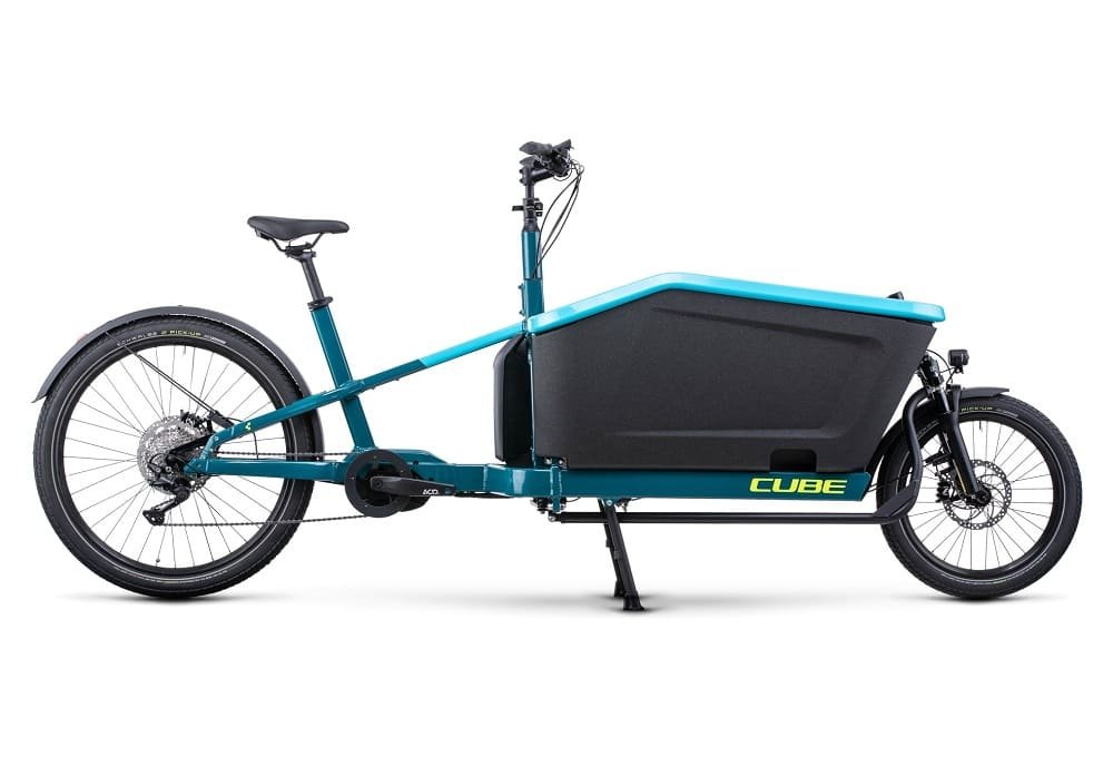 Vélo Cargo Électrique Cube Cargo Sport Dual Hybrid 1000 Shimano Deore 10V 1000 Wh 20/27.5" Blanc Flash 2023 – Image 2