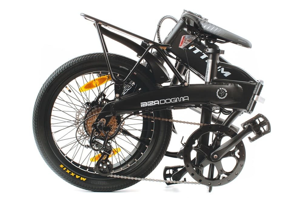 Vélo Électrique Pliable IBIZA DOGMA 04 NOIR BATTERIE 14AH – Image 3