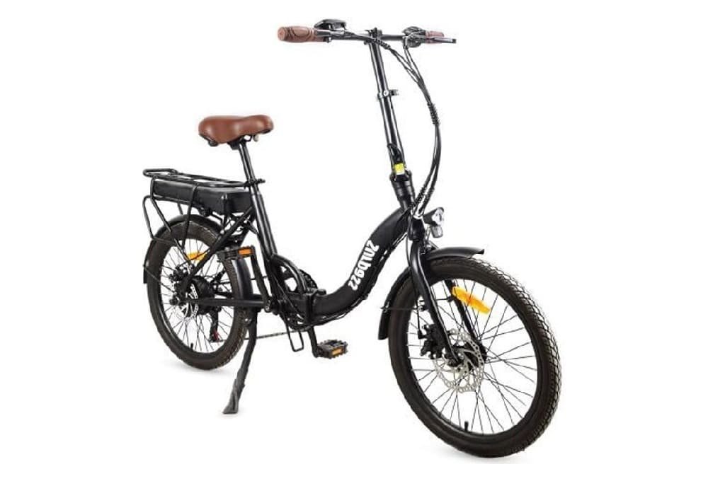 Vélo Electrique SURPASS 20" Noir 6 vitesses Pliant Batterie 10 Ah
