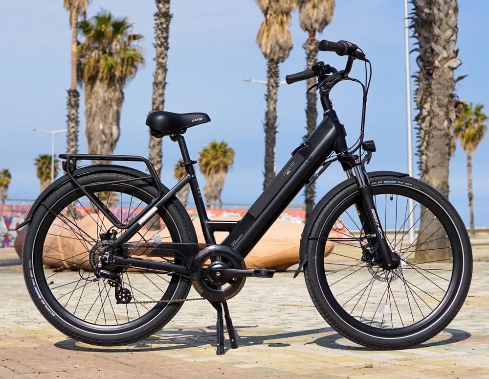 Vélo Electrique Ville Legend Milano Smart eBike Roues de 26 Pouces Freins Disque Hydraulique Batterie 36V 14Ah Panasonic (504Wh) Noir Onyx – Image 5