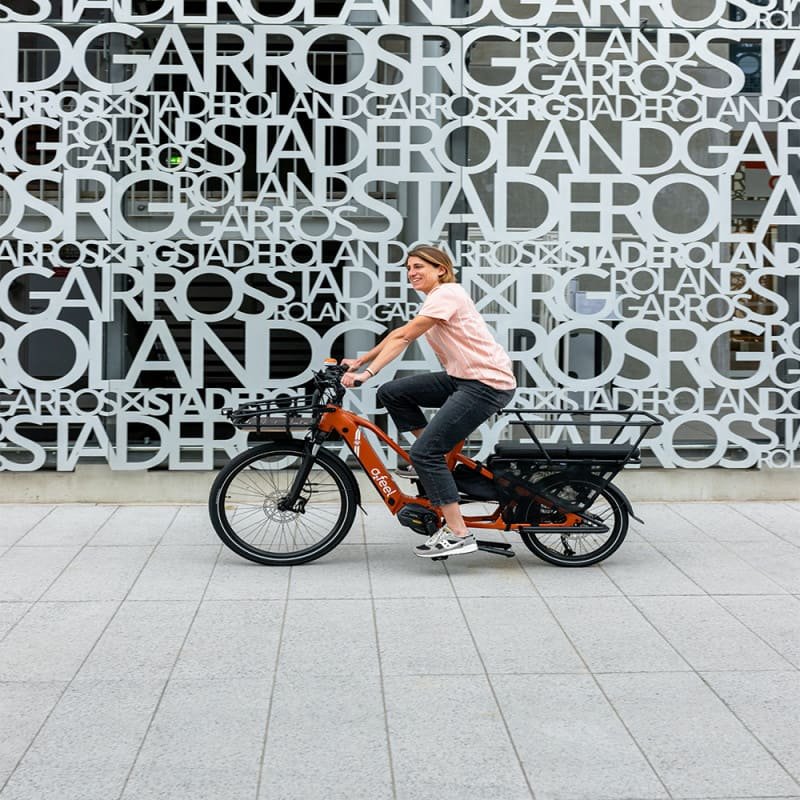 Vélo cargo électrique O2feel Equo Cargo - édition Roland-Garros – Image 3