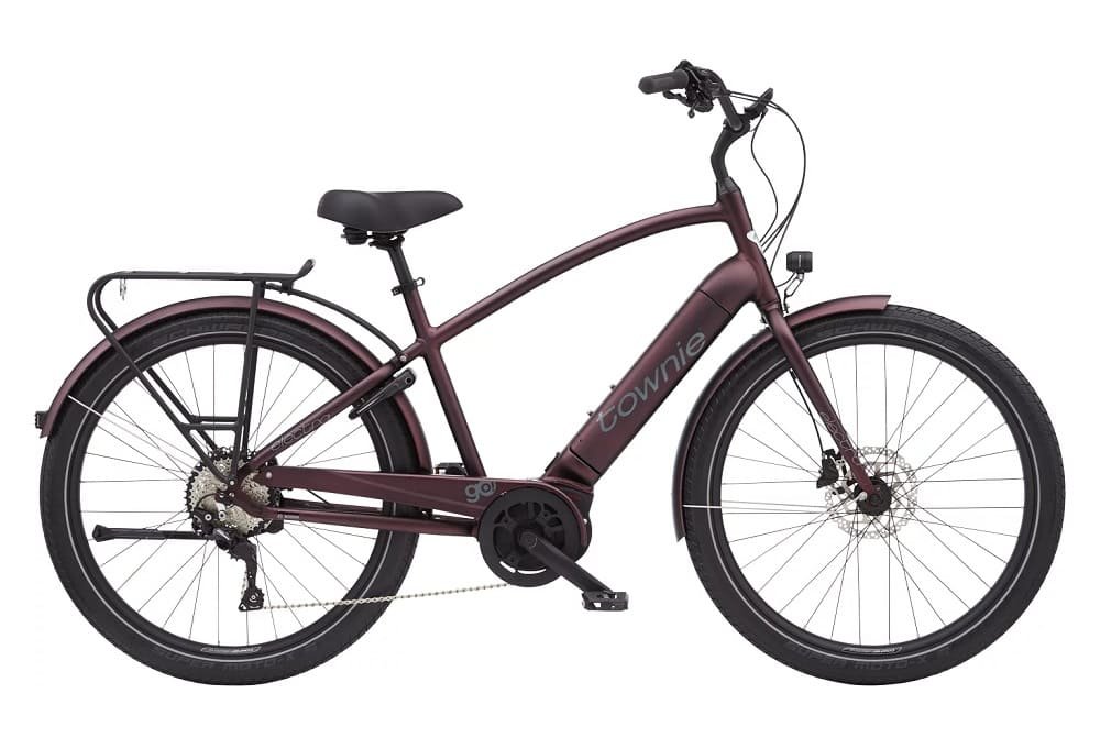 Vélo de Ville Electra Townie Path Go Bosch Performance 250 Watts Matt Oxblood