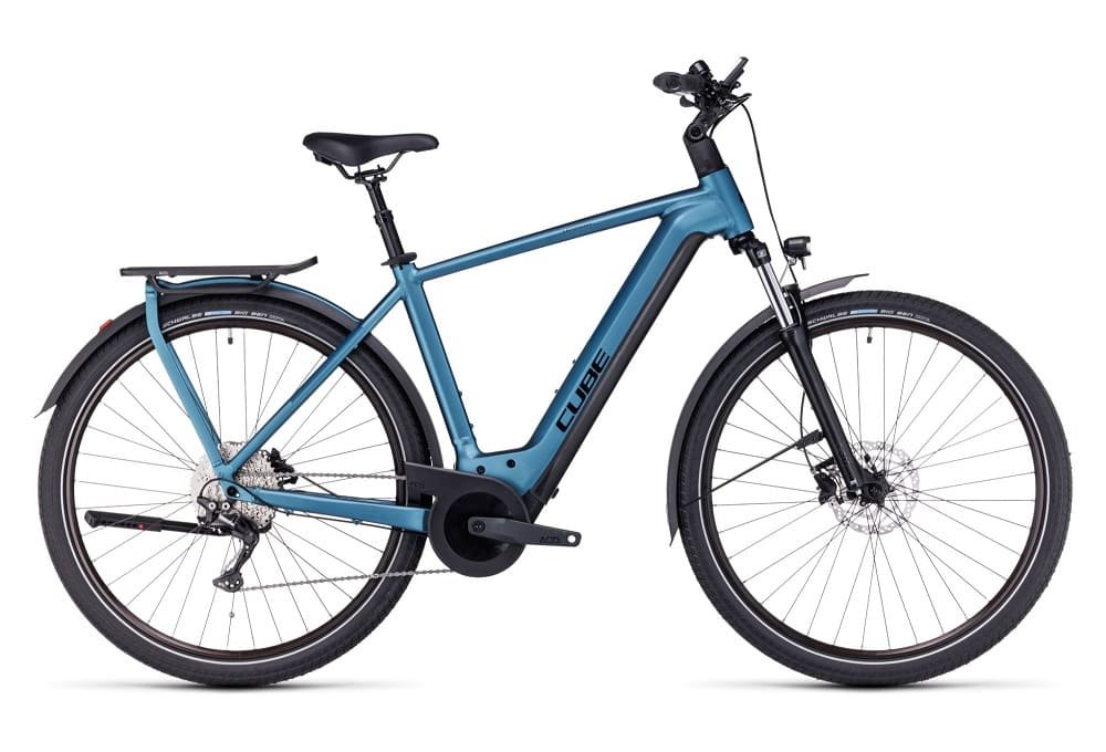 Vélo de Ville Électrique Cube Kathmandu Hybrid One 750 Shimano Deore 10V 750 Wh 700 mm Bleu 2023