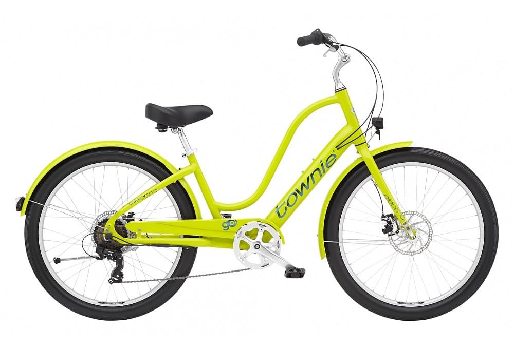 Vélo de Ville Électrique Electra Townie Go! 7D EQ Wave Shimano Tourney 7V 250 Wh 26" Citron 2023