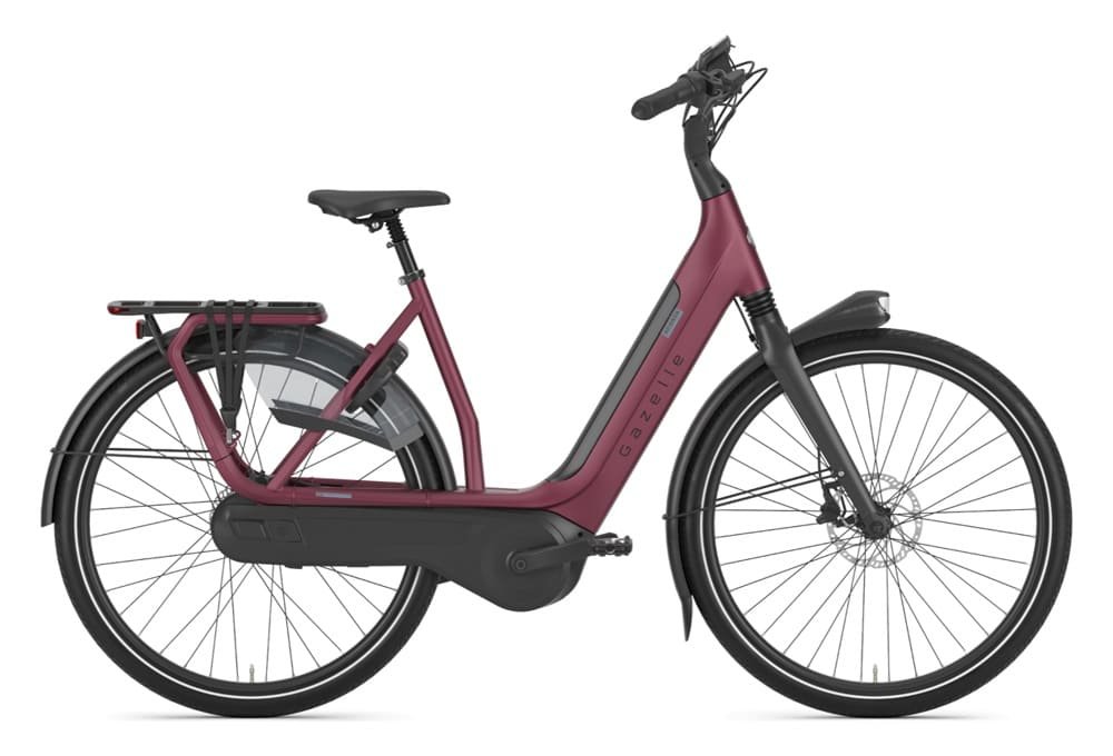 Vélo de Ville Électrique Gazelle Avignon C8 HMB Shimano Nexus 8V 500 Wh 700 mm Rouge Corail 2023