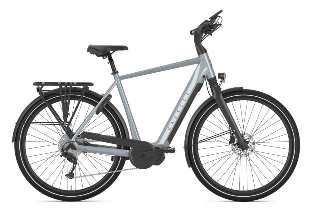 Vélo de Ville Électrique Gazelle Chamonix T10 HMS H Shimano Deore 10V 504 Wh 700 mm Gris 2022