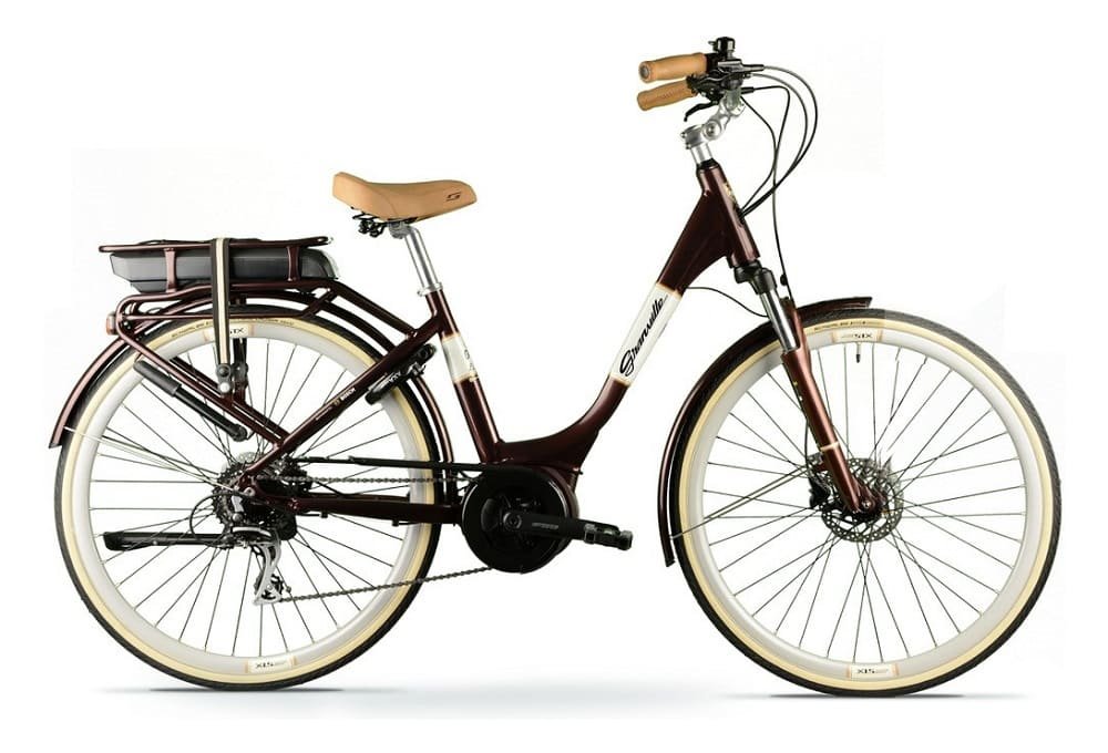 Vélo de Ville Électrique Granville E-Premium Shimano Acera 8V 300 Wh 700 mm Ivoire 2022 – Image 2
