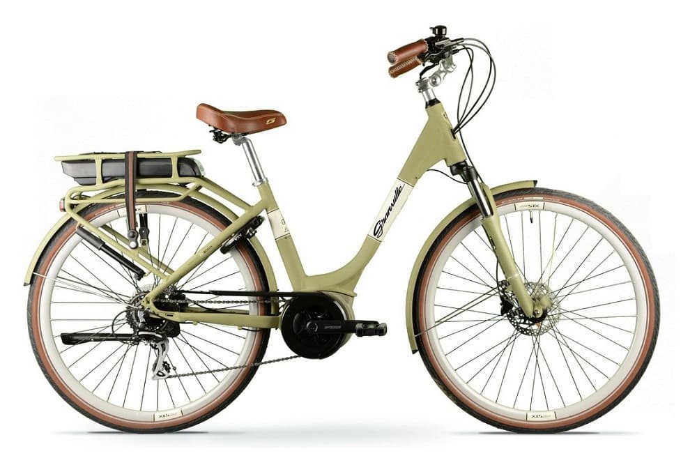 Vélo de Ville Électrique Granville E-Premium Shimano Acera 8V 300 Wh 700 mm Ivoire 2022 – Image 4