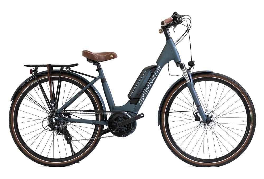 Vélo de Ville Électrique Granville E-Urban 30 Unisex Shimano Tourney/Altus 7V 400 Wh 700 mm Vert Army Mat 2023 – Image 2