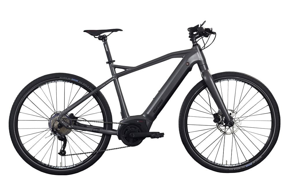 Vélo de Ville Electrique OGP Bike Fitness 351 28" Shimano Altus 9V 500Wh Gris