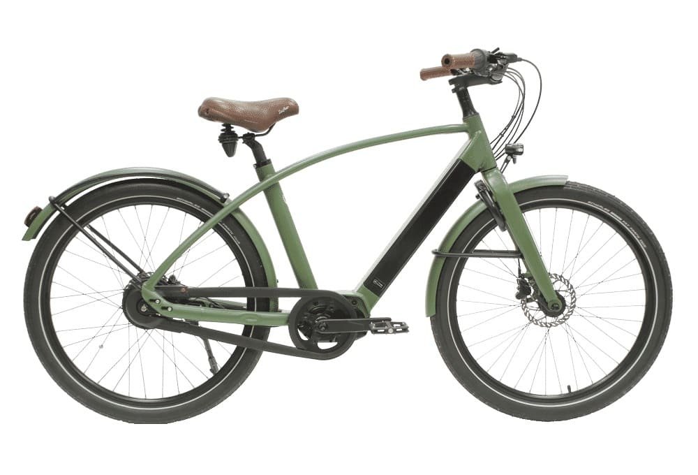 Vélo de Ville Électrique Reine Bike Cadre Haut Connecté Enviolo City CT 504Wh 26" Vert Khaki 2022