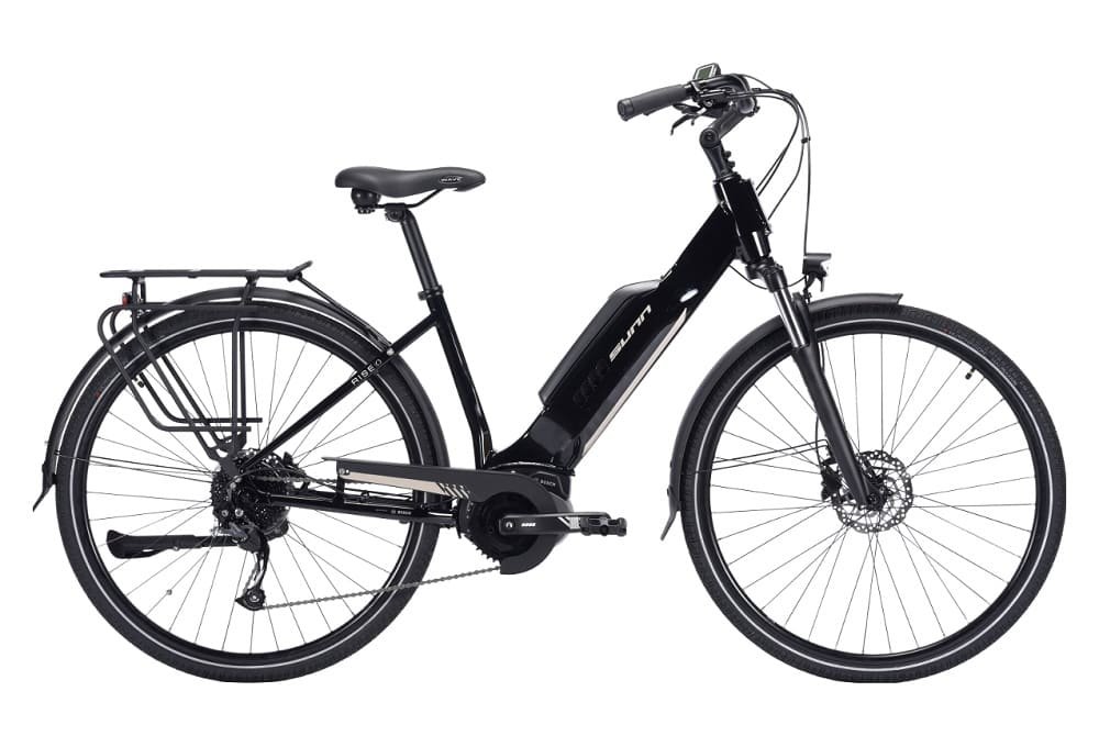 Vélo de Ville Électrique Sunn Urb Rise Shimano Altus 9V 400 Wh 700 mm Noir
