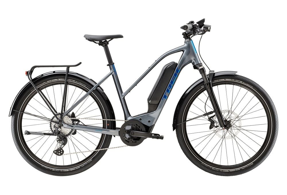 Vélo de Ville Électrique Trek Allant+ 6 Stagger Shimano Deore 10V 725 Wh 650b Gris / Bleu 2023