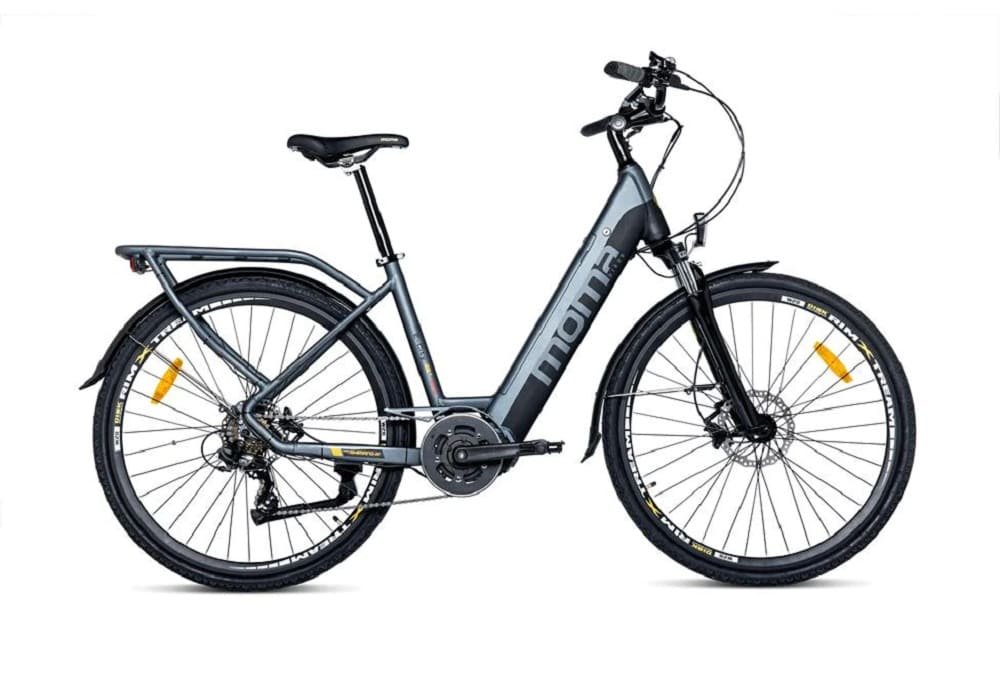 Velo de Ville Electrique VAE EBIKE-28 PRO Moteur Central Alu. SHIMANO 7 Vitesses et Freins a disque Hydraulique Batterie Intégrée Ion Lithium 48V 13Ah