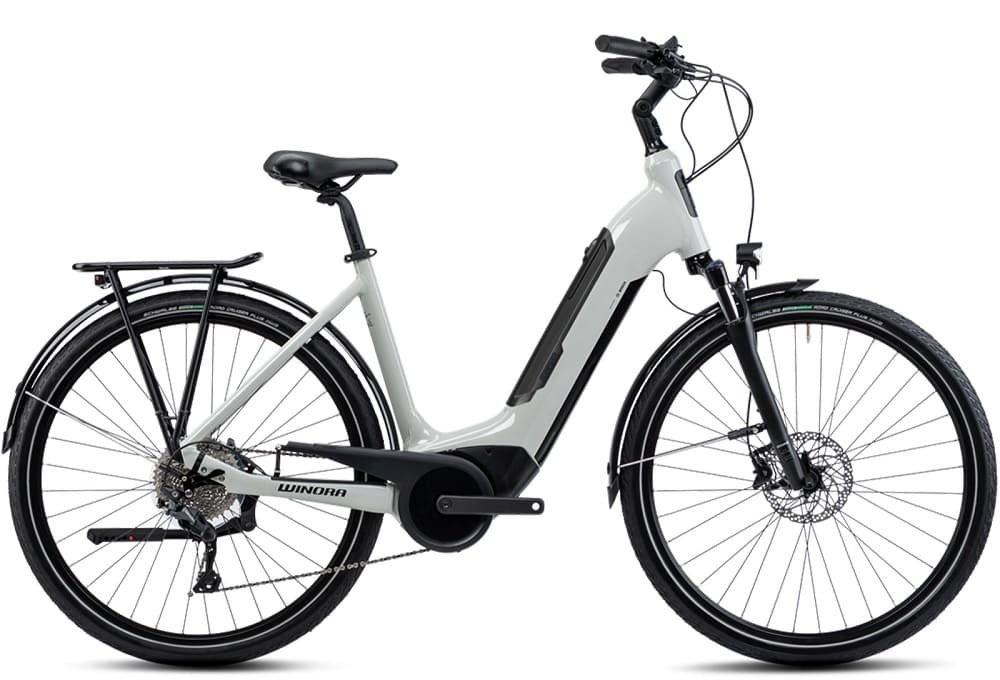 Vélo de Ville Électrique WINORA Tria 10 Wave VAE Bosch Performance Line Smart 500WH Mossgreen Matt 2023 – Image 3