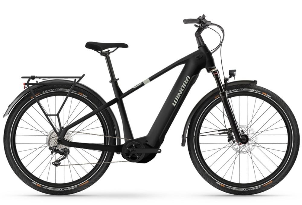 Vélo de Ville Électrique WINORA Yucatan X10 VTC électrique 720WH Black matte 2023