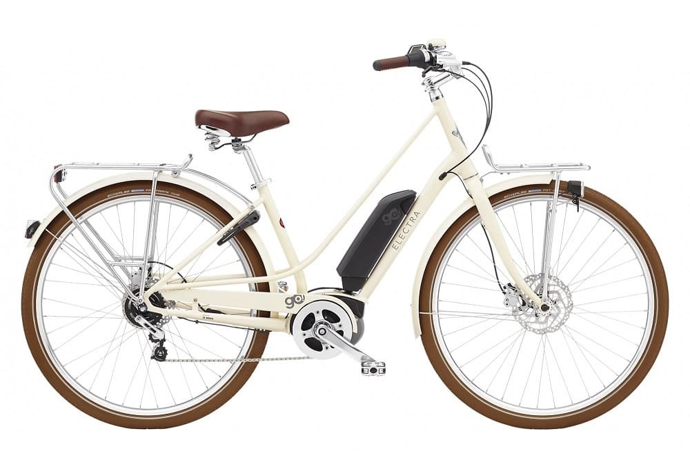 Vélo de Ville Electrique Electra Loft Go! 5i EQ 400 Wh Blanc Cream