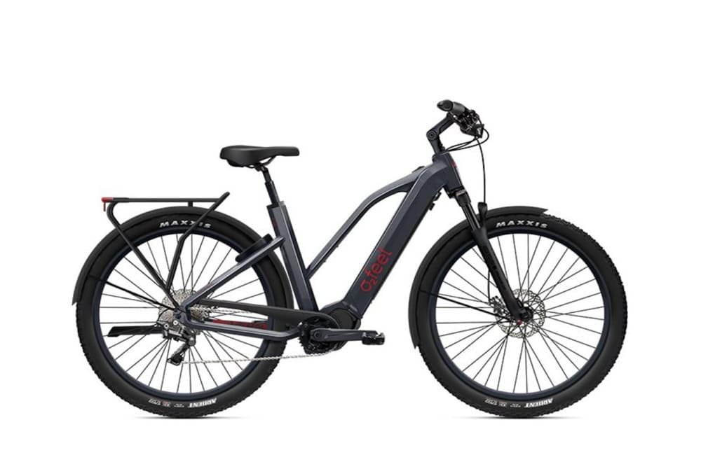 Vélo de randonnée électrique O2feel Vern Adventure Power 8.1 Gris