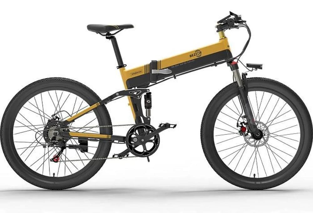 VTT électrique adulte 48 V Bezior X500 Pro 26 pouces Shimano 7 vitesses