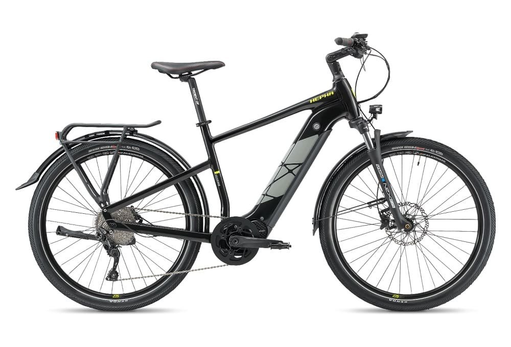 Vélo électrique HEPHA E-bike Trekking 7 Longrange 708Wh 80Nm Highstep Noir