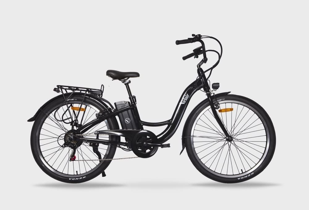 Vélo électrique Velair CITY 28" Shimano 6 Vitesses Freins a patins Autonomie 60 km Cadre aluminium Rouge – Image 2