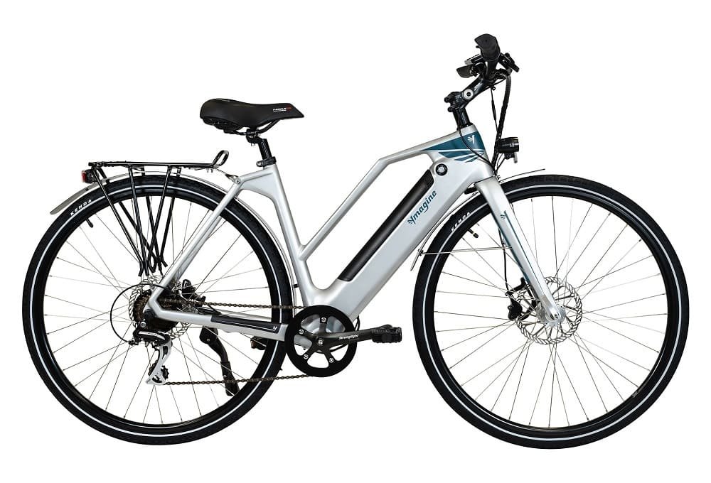 Vélo électrique YMAGINE BIKES Vadrouilleur 21.1 - Full carbone - Autonomie 100Km - Gris