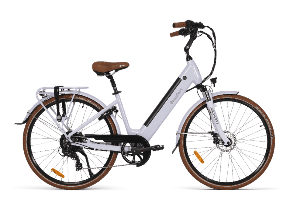 Vélo électrique ville Beaufort Britt Gris – Image 4