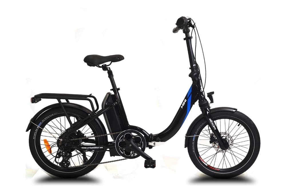 Vélo pliant électrique URBANBIKER MINI 20" Noir- Batterie 540Wh Moteur 250W / 155-175 cm