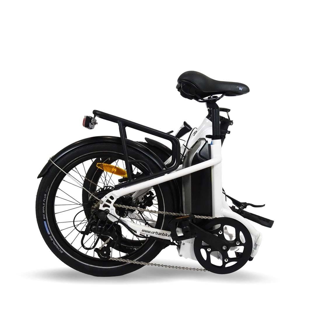 Vélo pliant électrique URBANBIKER MINI 20" blanc - Batterie 540Wh Moteur 250W / 155-175 cm – Image 4