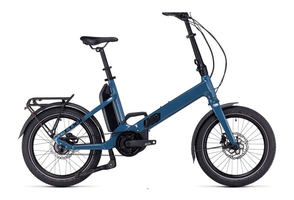 Vélo ville électrique Cube fold hybrid 500 darkblue´n´black