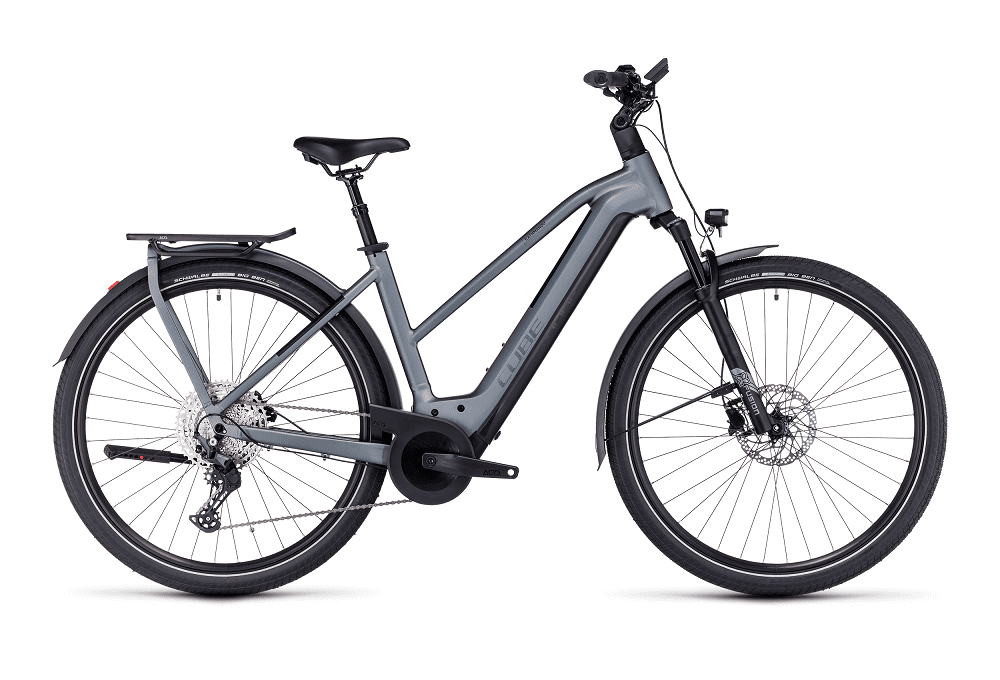Vélo ville électrique Cube kathmandu hybrid pro 625 flashgrey´n´metal trapèze