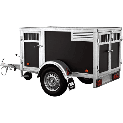 Remorque 3 chiens-marron BW Trailers